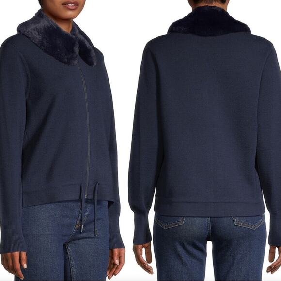 Kobi Halperin Linn Wool Blend Full Zip Sweater - Picture 1 of 8